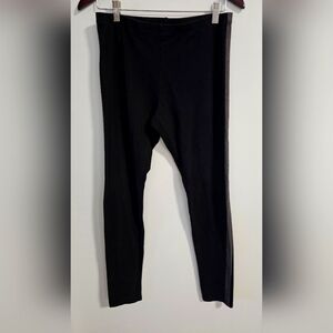 Philosophy Republic Clothing Black Leggings Long Soft Modal Cotton Grey Strip M